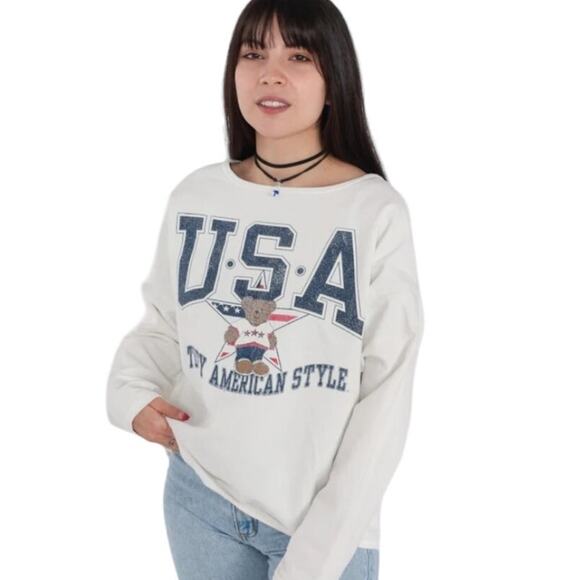 Chic Sweaters - Teddy Bear Sweatshirt 90s USA‎ Sweatshirt